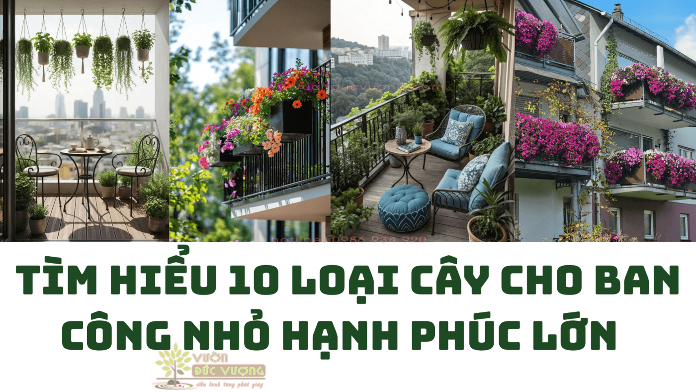 Tìm hiểu 10 loại cây cho ban công nhỏ hạnh phúc lớn - Vườn Đức Vượng